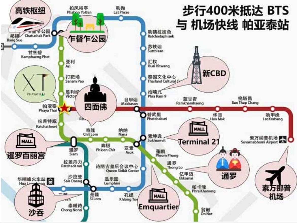 Appartement 市中心thanon Phaya精品公寓 Bangkok